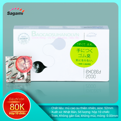 Bao Cao Su Sagami Exceed 2000 siêu mỏng