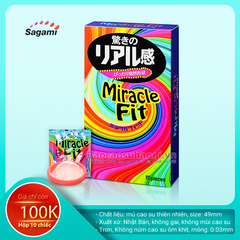 BAO CAO SU SAGAMI MIRACLE FIT SIZE NHỎ ÔM SÁT