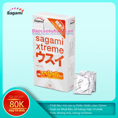 Bao Cao Su Sagami Xtreme Super Thin Siêu Mỏng