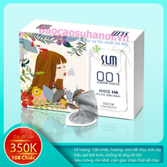 Bao Cao Su SLM 001 Siêu Mỏng Nhiều Gel Hộp 108 Chiếc Nội Địa Trung