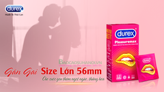 Bao Cao Su Durex Pleasuremax gân gai size 56mm