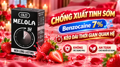 Bao Cao Su OLO Melola Mã M49GSt Size Nhỏ 49mm Gân Gai Chống Xuất Tinh Sớm Hương Dâu Hộp 12 Chiếc