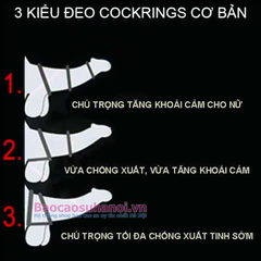 BỘ 3 VÒNG ĐEO DƯƠNG VẬT CHỐNG XUẤT TINH SỚM