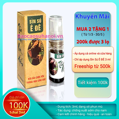 Chai Xịt Sìn Sú Ê Đê Dạng Nước 3ml Thảo Dược Chống Xuất Tinh Sớm