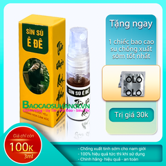 Chai Xịt Sìn Sú Ê Đê Dạng Nước 3ml Thảo Dược Chống Xuất Tinh Sớm