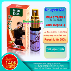 Chai Xịt Sìn Sú Ê Đê Dạng Nước 5ml Chống Xuất Sớm Chính Hãng