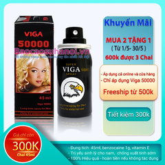 Thuốc Xịt Super Viga Spray 50000 Chống Xuất Tinh Sớm