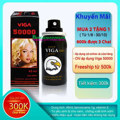 Thuốc Xịt Super Viga Spray 50000 Chống Xuất Tinh Sớm