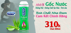 Gel Bôi Trơn Durex Play Massage 2 in 1 Aloe Vera Soothing Lube Nha Đam 200ml