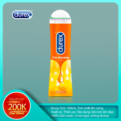 Gel Bôi Trơn Durex Play Warming 100 ml Ấm Nóng