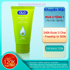 Gel Bôi Trơn OLO Original 3 in 1 Massage và oral sex Cao Cấp