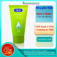 Gel Bôi Trơn OLO Original 3 in 1 Massage và oral sex Cao Cấp