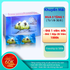 Kẹo Thảo Dược Hoa Sen Tuyết Bạc Hà Mint Snow Lotus Herbs Candy Cho Nam