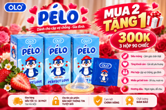 Bao Cao Su OLO PéLo Hương Dâu Size 52mm Hộp 30 Chiếc Cho Gia Đình