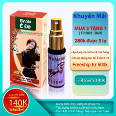 Chai Xịt Sìn Sú Ê Đê Dạng Nước 5ml Chống Xuất Sớm Chính Hãng
