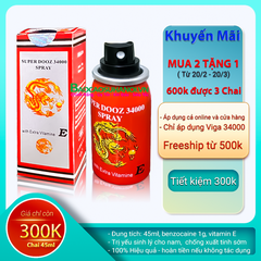 Thuốc Xịt Super Dooz 34000 Spray Dragon chính hãng