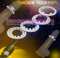 Vòng Silicon Có Bi Màu Trắng Siêu Mềm Chống Tuột