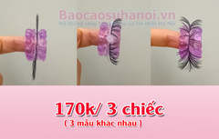 Vòng Lông Ngựa Silicon Màu Hồng 2 Tầng Cao Cấp