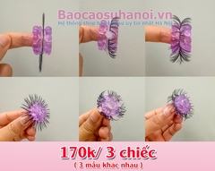Vòng Lông Ngựa Silicon Màu Hồng 2 Tầng Cao Cấp