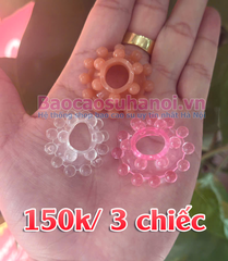 Bộ 3 Vòng Silicon Đeo Dương Vật Có Bi Cho Nam Siêu Mềm, Chống Tuột Mẫu Mới
