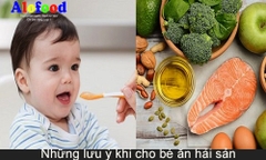 NHỮNG LƯU Ý KHI CHO BÉ ĂN CÁC MÓN CHẾ BIẾN TỪ HẢI  SẢN