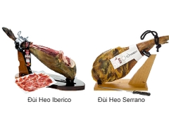 SỰ KHÁC NHAU GIỮA ĐÙI HEO MUỐI IBERICO VÀ SERANO