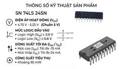 IC 74LS245 DIP 20 Chân cắm