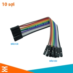 Dây Cắm Test Board 10cm, Dây Đực Đực, Dây Đực Cái, Dây Cái Cái, Dây Nối 7 Màu 10cm