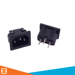 Jack Cắm Âm Nối Nguồn, Ổ Cắm Nguồn 3 Chân 220VAC-10A | Linh kiện 3M