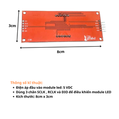 Module LED 7 Thanh 4 Số HC595 0.8 Inch