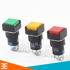Nút nhấn nhả vuông LA16F-11D 220VAC có đèn báo