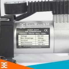 Bơm Ô Tô Xe Máy 12VDC 965 Kpa Màu Bạc