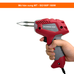 Mỏ hàn thiếc, mỏ hàn xung MT-SG180P 180W tặng kèm mỡ hàn và đầu mỏ hàn