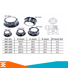 Núm vặn chiết áp NF-A03 (Ø27 × 15.5 mm)