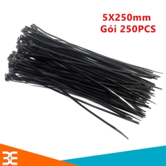 Dây Thít Đen 5X250mm Gói 250PCS