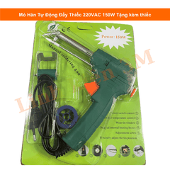 🔥 Mỏ Hàn Tự Động Đẩy Thiếc 220VAC 150W – Tặng Kèm Thiếc | Linh Kiện 3M