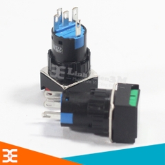 Nút nhấn giữ vuông LA16-11DZ 220VAC có đèn báo hiệu