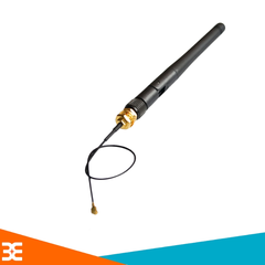 Ăng ten WiFi 2.4Ghz 3dBi đầu SMA đực kèm cáp RF Ipex 10cm