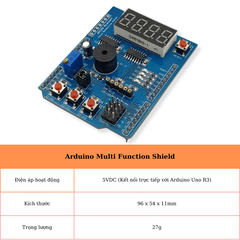 Arduino Multi Function Shield bo mở rộng đa năng cho Arduino uno R3