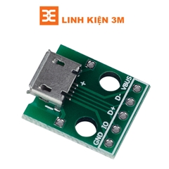 Bo Chuyển Micro USB-5P TO 2.54mil DIP