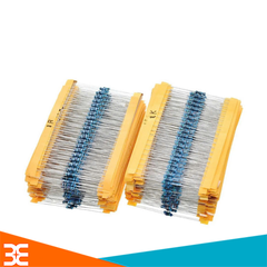 Bộ Điện Trở 1/4W – 130 Giá Trị Từ 1 Ohm Đến 3M Ohm (Sai Số 1%, 5 Vòng Màu)