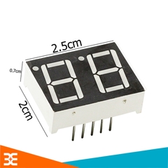 Bộ 5 LED 7 Thanh 0.56Inch Anode 2 Số ( Sáng Đỏ )