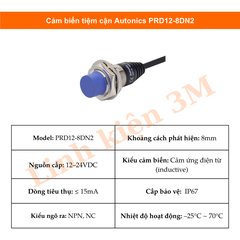 Cảm biến tiệm cận Autonics PRD12-8DN2 - Linh Kiện 3M