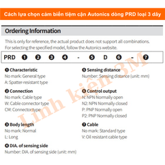Cảm biến tiệm cận Autonics PRD12-8DN2 - Linh Kiện 3M