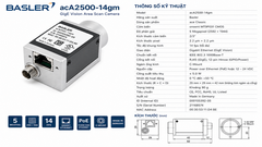 Camera công nghiệp Basler ACA 2500 - 14gm