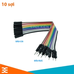 Dây Cắm Test Board 10cm, Dây Đực Đực, Dây Đực Cái, Dây Cái Cái, Dây Nối 7 Màu 10cm