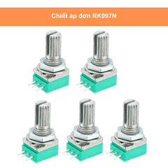 Chiết áp đơn RK097N xanh 1K, 5K, 10K, 50K, 100K