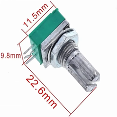 Chiết áp đơn RK097N xanh 1K, 5K, 10K, 50K, 100K