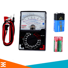 Combo Đồng Hồ Kim Samwa YX-360TRn Kèm Pin ( 1 Pin 9V + 2 Pin con thỏ AA)