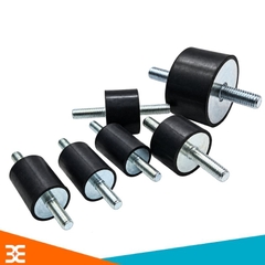 Con Lăn Cao Su Giảm Chấn 2 Đầu Ren
